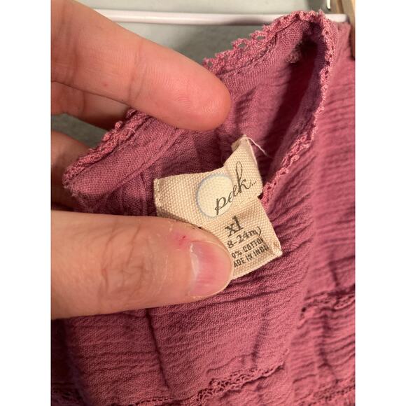 Peek Muslin Cotton Pink Top & Bloomers Set Sweet & Perfect ~ Sz 18-24 Mo - Picture 5 of 5